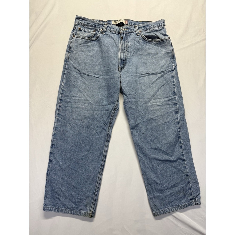 Levi's 550 Jeans Mens 38x28 Relaxed Fit Zip Fly Light Wash‎ Denim Casual Y2K